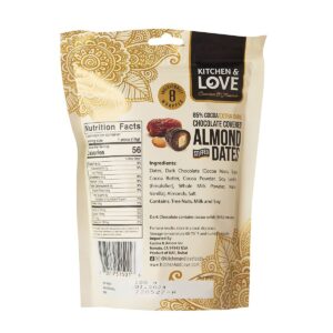 Kitchen & Love 85% Dark Chocolate Covered Almond Stuffed Date