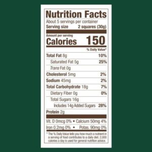 Ghirardelli Dark Chocolate Mint Squares Bag