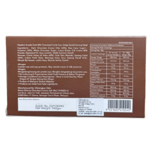 BennsEthicoa 50% Dark Milk Kunafa Chocolate- Hazelnut