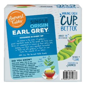 Harvest Fields Single Origin Tea Bags - Earl Grey