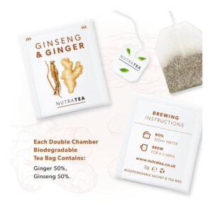 NutraTea Ginseng & Ginger Tea, 20 Tea Bag