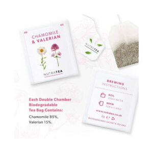NutraTea Chamomile & Valerian, 20 Tea Bag