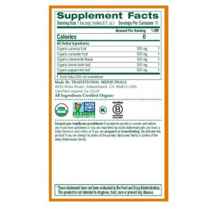 Traditional Medicinals Organic Gas Relief 16 Teabag