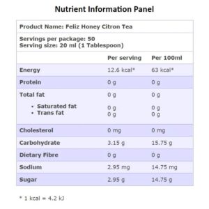 Feliz Feliz Honey Citron Tea