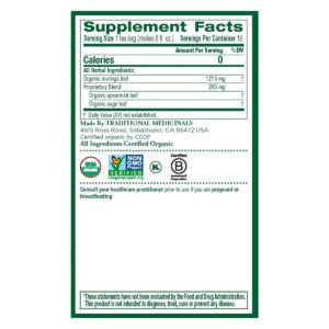 Traditional Medicinals Organic Moringa Tea 16 Teabag
