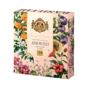 Basilur Vintage Blossoms Assorted Tea Sachets Gift Box