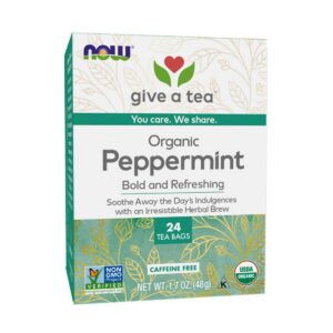 Now Foods Organic Peppermint Tea, bags