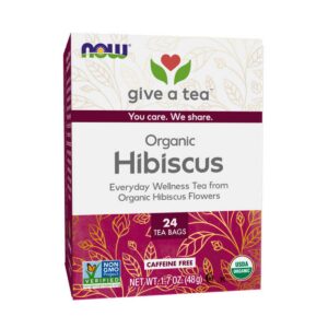 Now Foods Organically Hip Hibiscus Caffeine-Free Tea
