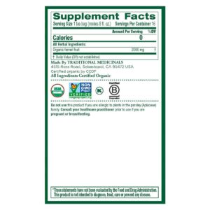 Traditional Medicinals Organic Fennel 16 Teabag