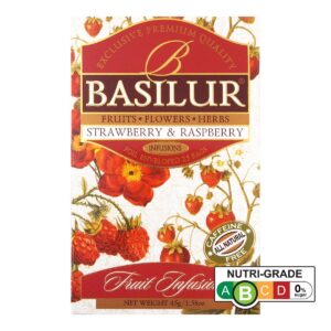 Basilur Caffeine-Free Strawberry & Raspberry Fruit Infusions