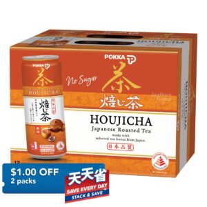 Pokka Houjicha Japanese Roasted Green Tea - No Sugar