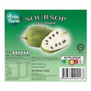 Asia Farm Fruit Cordial - Soursop