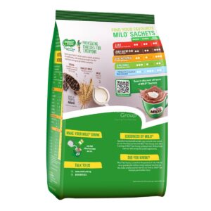 Milo Chocolate Malt Drink Powder with Milk - Gao Kosong (Sachet)