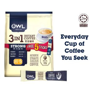 Owl 3 in 1 Instant Coffee - Strong