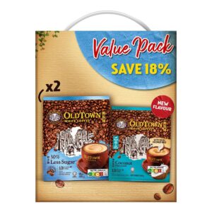 Old Town Instant White Coffee-Less Sugar+Coconut(Value Pack)
