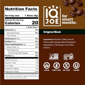IQBar IQJoe Enhanced Instant Coffee Original Black