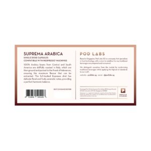 Pod Labs Nespresso Compatible Suprema Arabica  (10 Capsules)