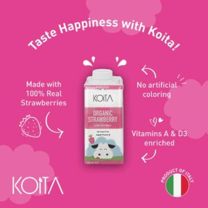 Koita Premium Organic Low Fat Milk - Strawberry