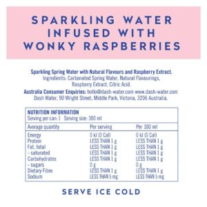 Dash Water Infused Sparkling Water - Raspberry