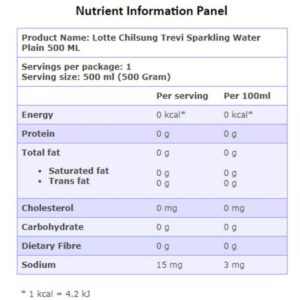 Lotte Chilsung Trevi Sparkling Water - Plain