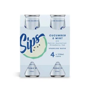 Sips Sparkling Water - Cucumber & Mint