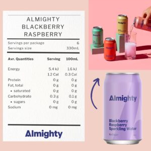 Drink Almighty Sparkling Water - Blackberry Raspberry