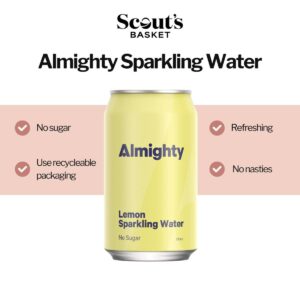 Drink Almighty Sparkling Water - Lemon 330ML X 6