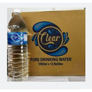Clear Pure Drinking Water - Case ( 1.5 L X 12 ) - By Shivsaga