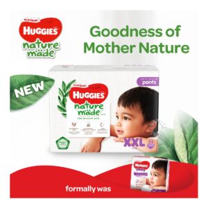 Huggies Baby Diaper Platinum Naturemade Pants - XXL (15kg)