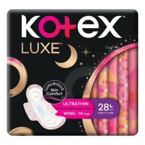 Kotex Luxe Ultrathin Overnight Wing Pads - Heavy (28cm)