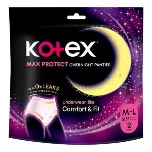 Kotex Overnight Panties - M - L