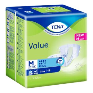 TENA Value Unisex Adult Diapers - M (81 - 112cm)