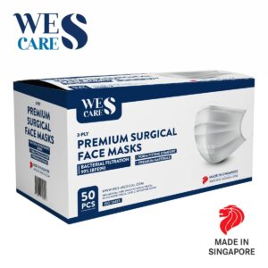 WeCare Premium Surgical Face Mask - 3 Ply (White)