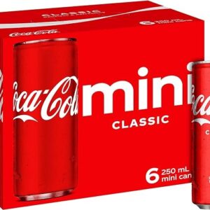 Coca-Cola Classic Soft Drink Mini Can Multipack 6 x 250 ml
