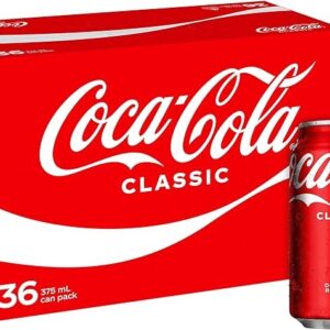Coca-Cola Classic Soft Drink Multipack Cans 36 x 375mL