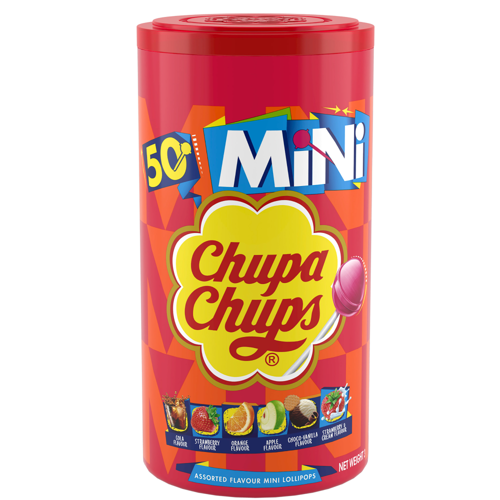 Chupa Chups Best Of Mini Tubes 300g (Box of 6)