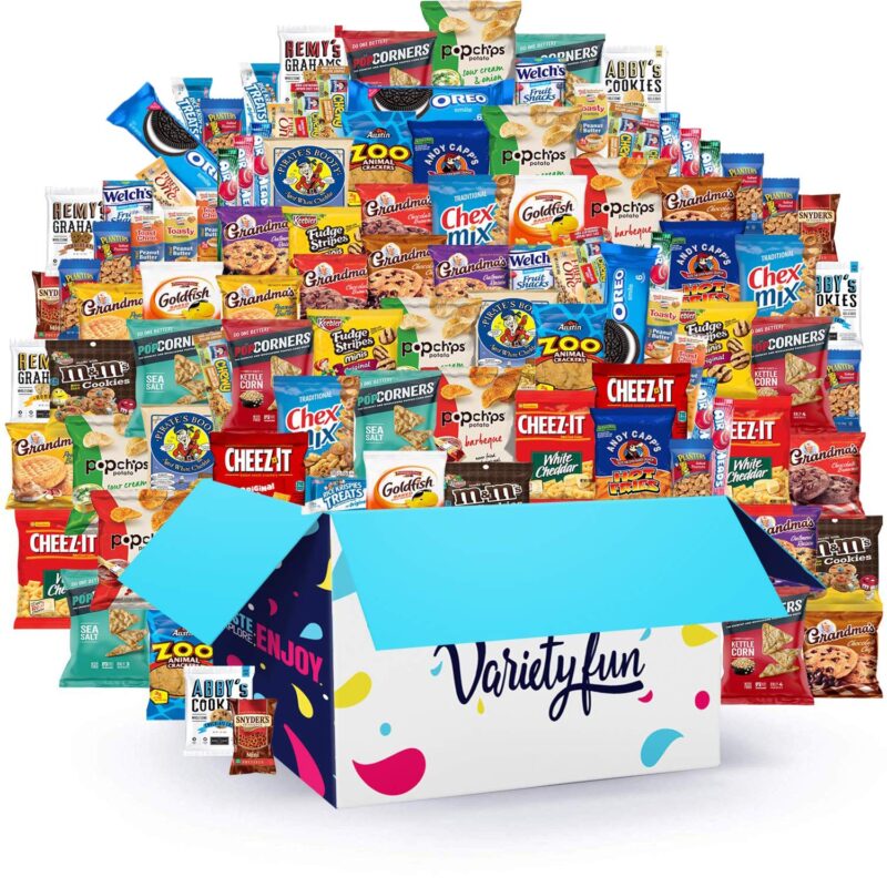 Variety Fun Office Snacks (160 Count)  Bulk Assortment  Over 15 Pounds of Chips Cookies & Candy