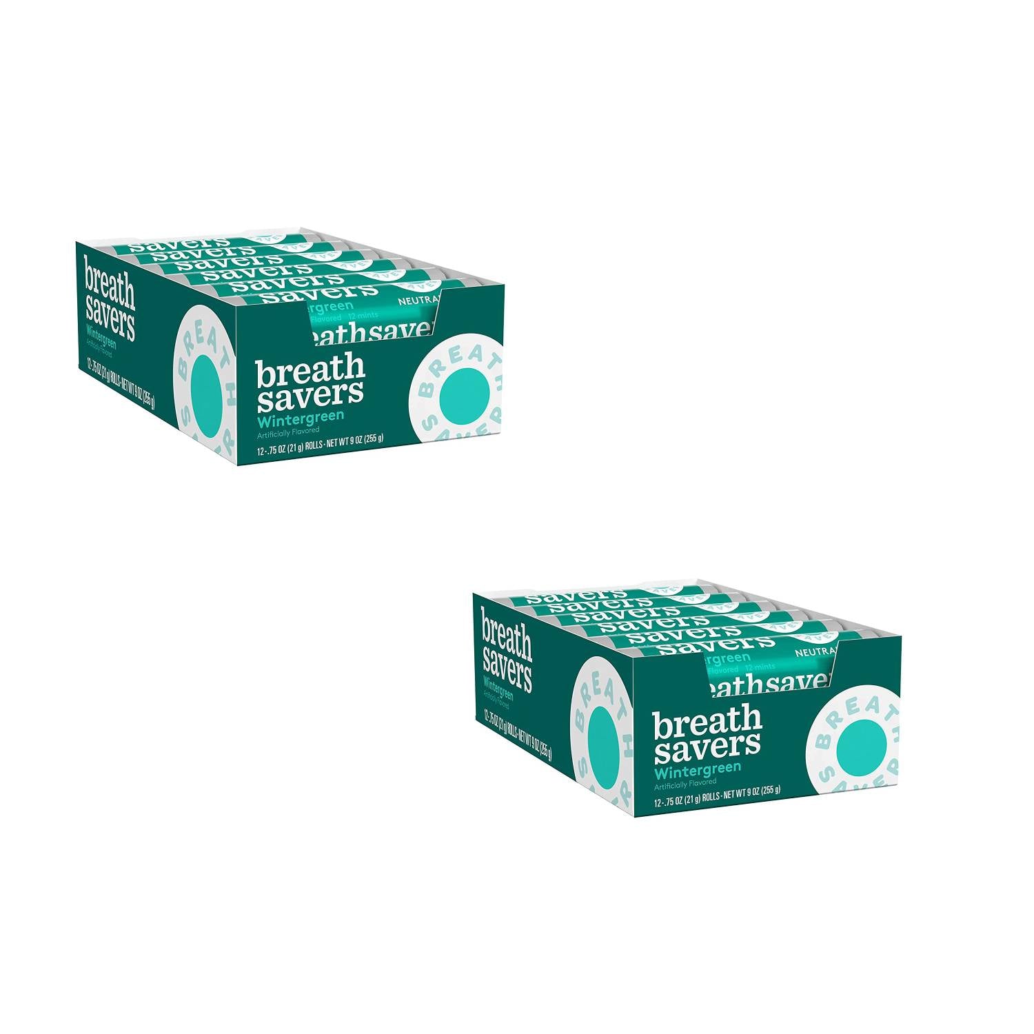 BREATH SAVERS Wintergreen Sugar-Free Breath Mints Rolls (0.75 oz.)  24 ct.