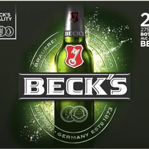 Beck's German Lager Beer Bottle, 20 x 275 ml