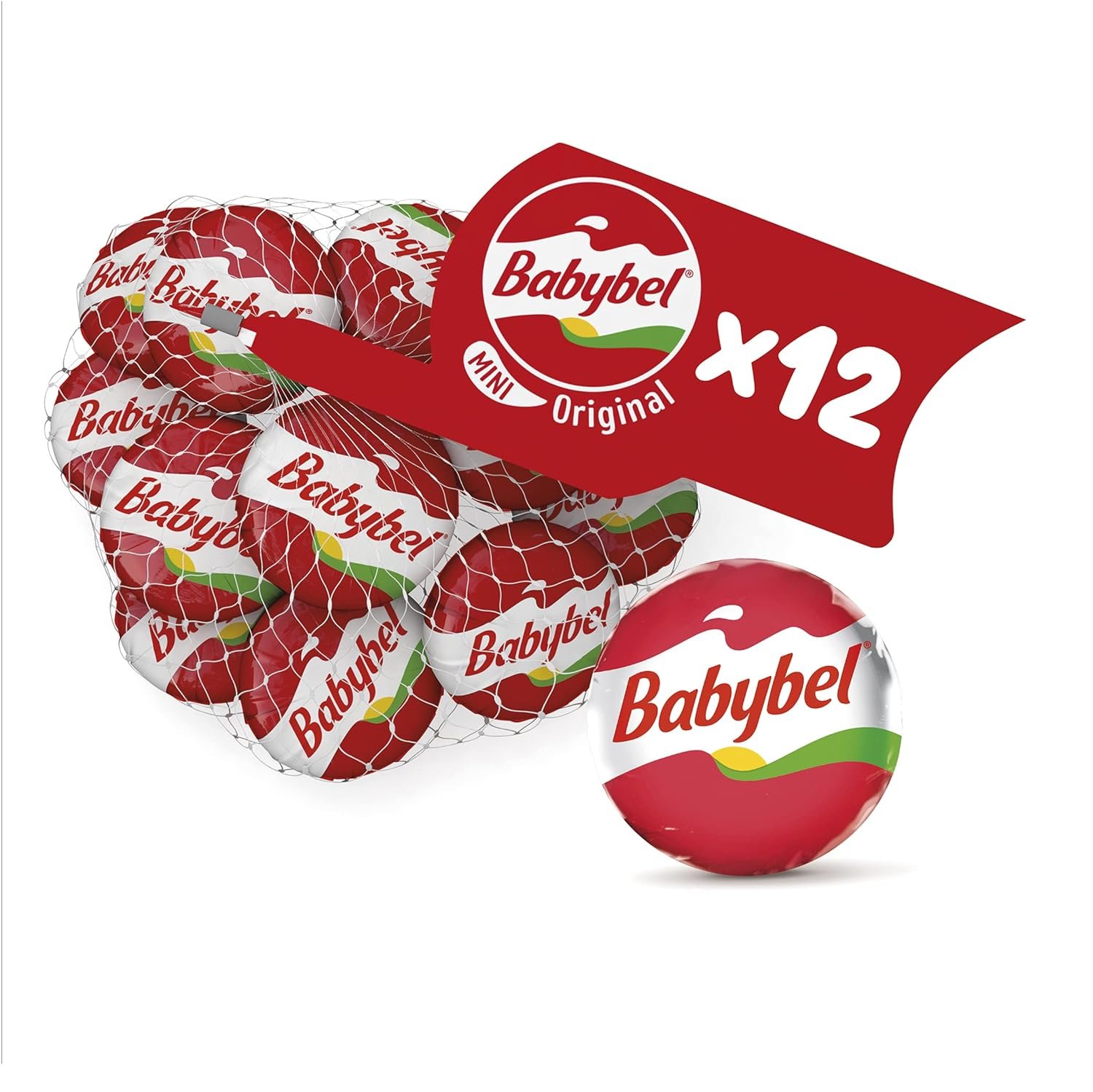 【Buy 10 Get 5 Free】Mini Babybel Original Cheese, 12 x 20g