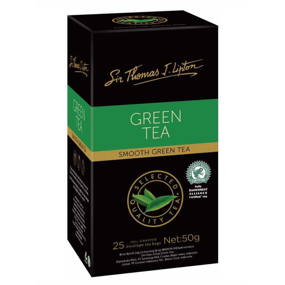 Sir Thomas Lipton Green Tea 25 Bags (Box of 6)
