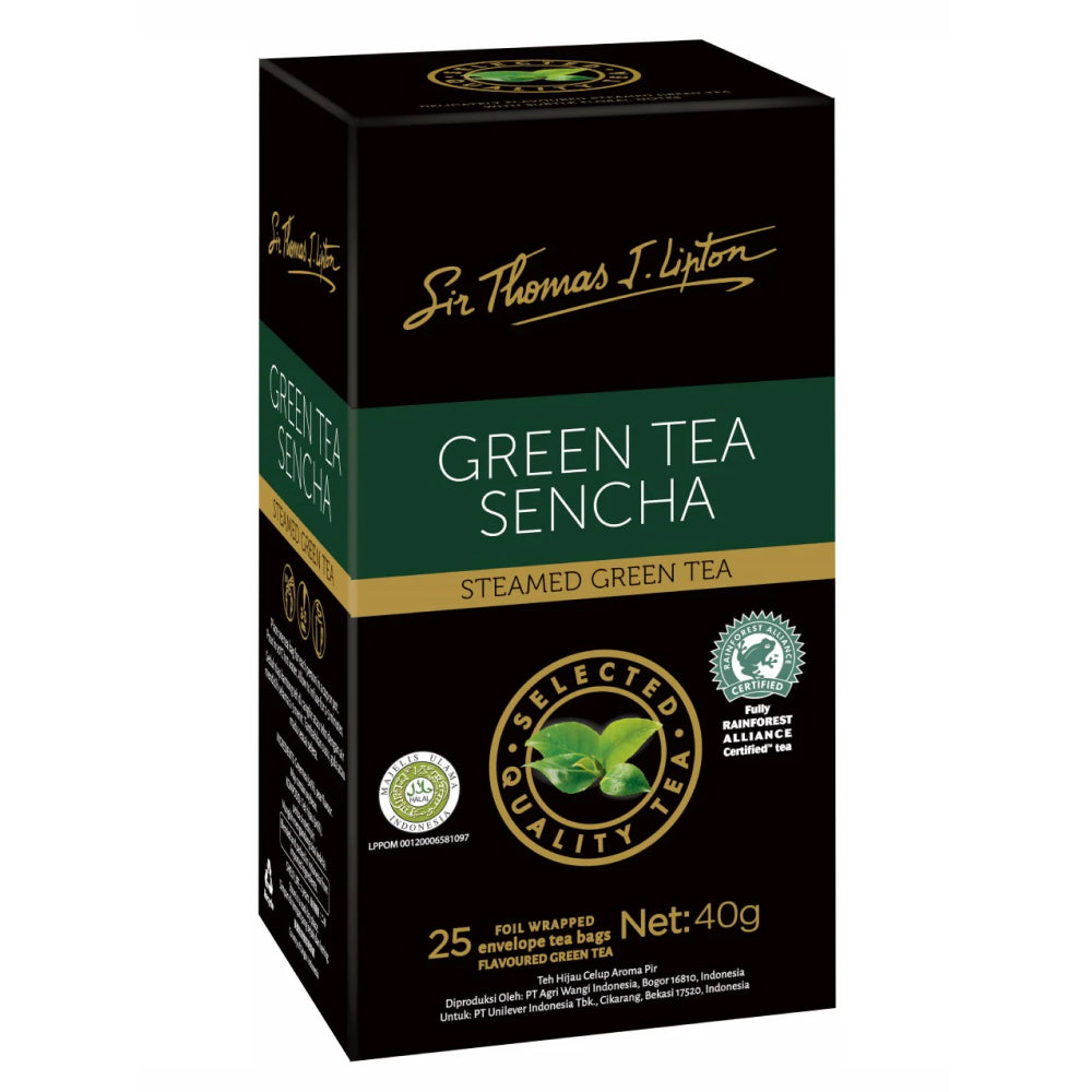 Sir Thomas Lipton Green Tea Sencha 25 Bags (Box of 6)
