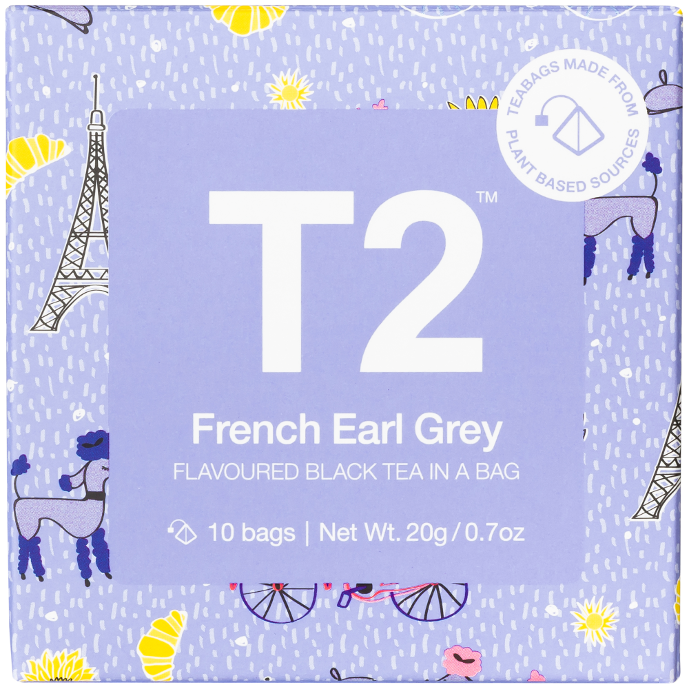T2 French Earl Grey Teabag 10 Pack (Box of 6)