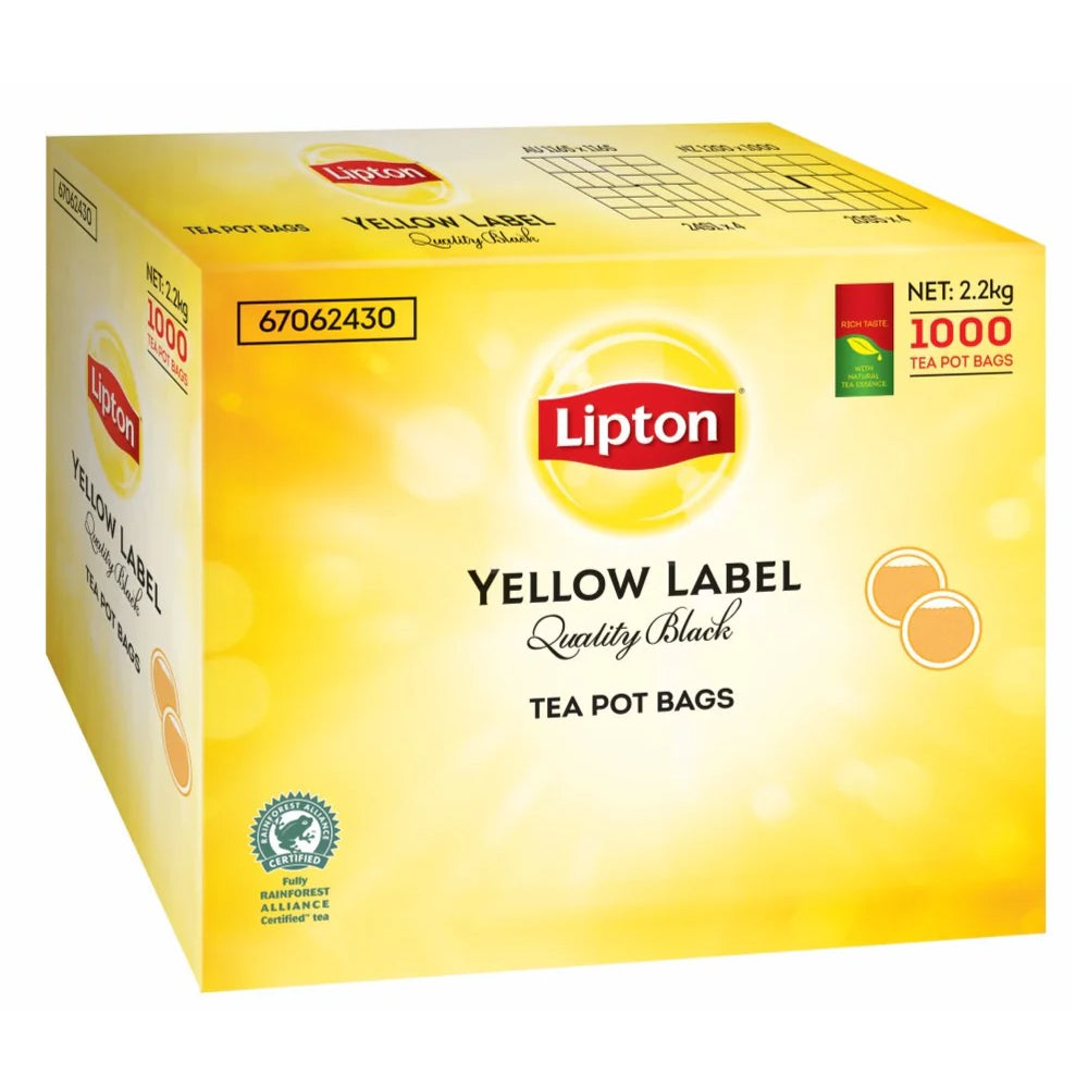 Lipton Yellow Label Quality Black Tea Pot Bags 1000 Bags