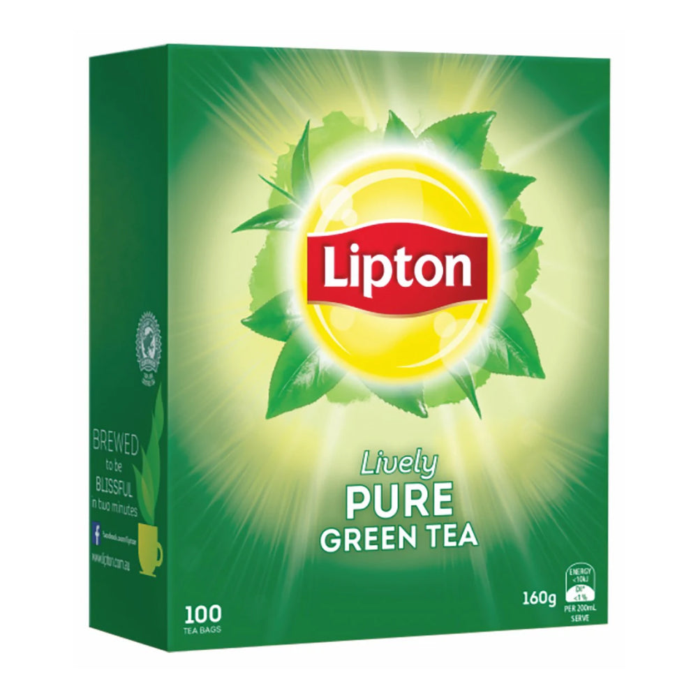 Lipton Pure Green Tea 100 Bags (Box of 6)