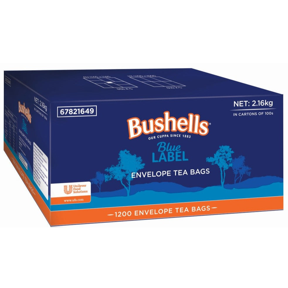 Bushells Blue Label Envelope Tea Bags 1200 Bags