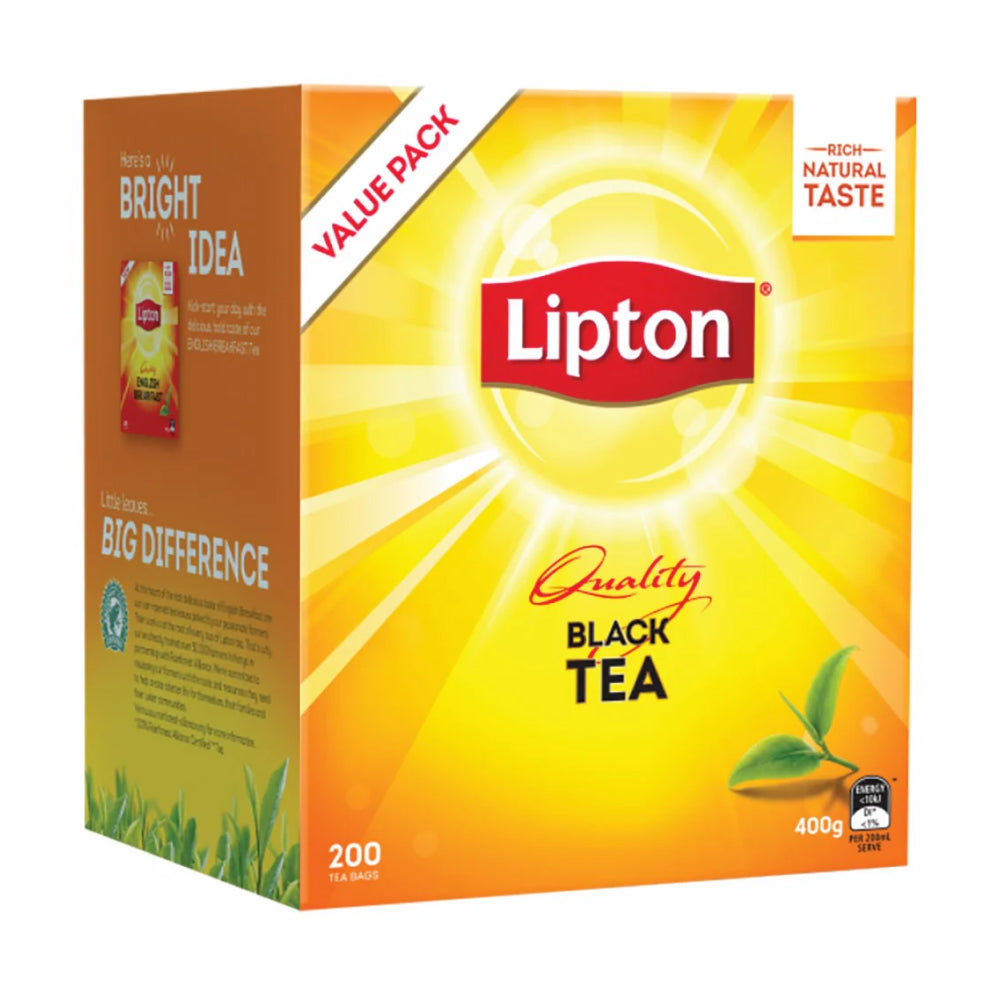 Lipton Quality Black Tea Bags 200 Bags (Box of 3)