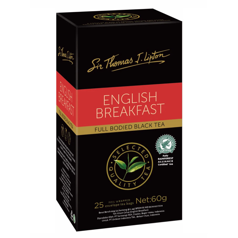 Sir Thomas Lipton English Breakfast 25 Bags (Box of 6)