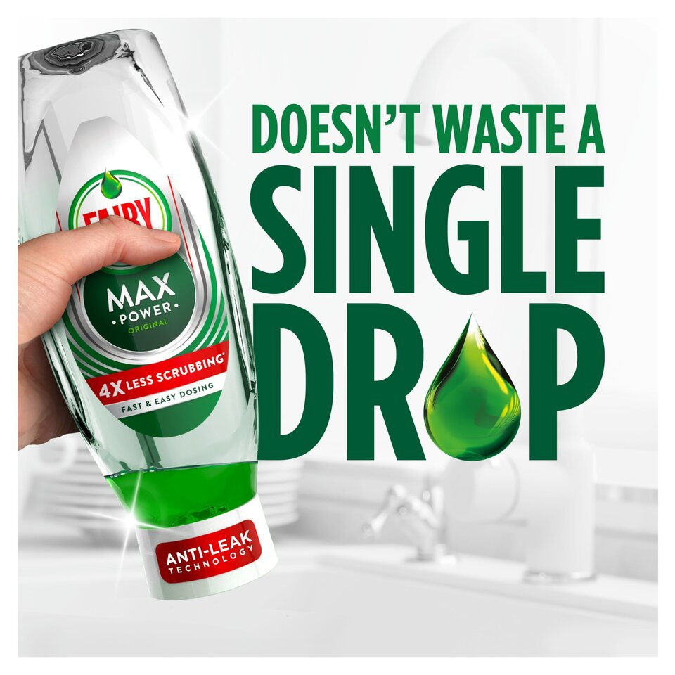 2025 Special Deals - Fairy Washing Up Liquid Max Power Original 640Ml*2
