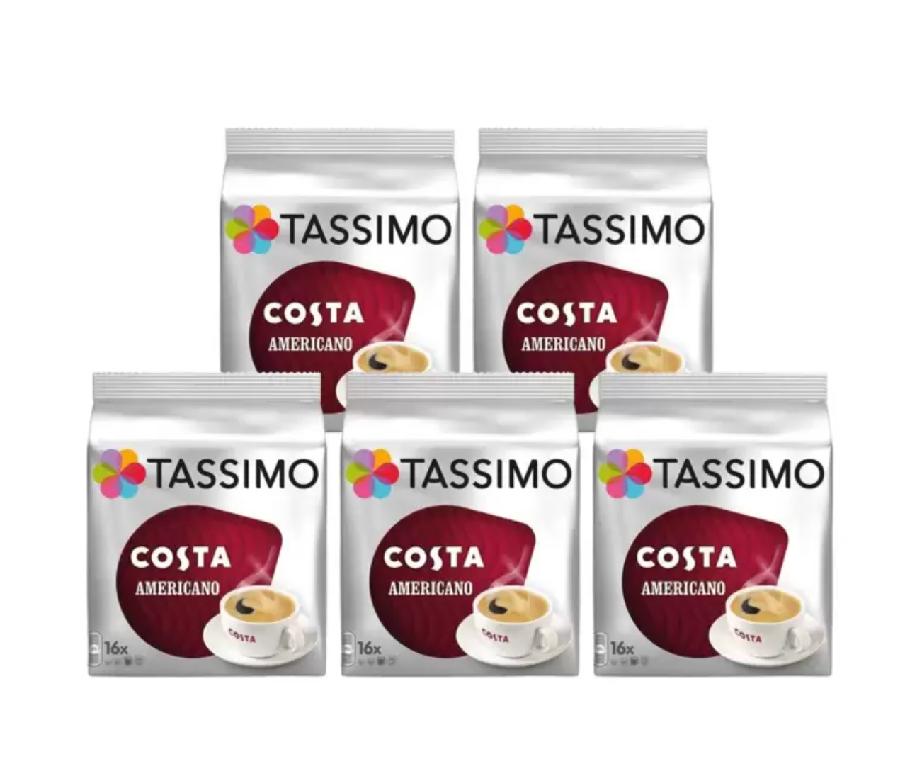 Costa Tassimo Americano Coffee Pods - 80 Servings